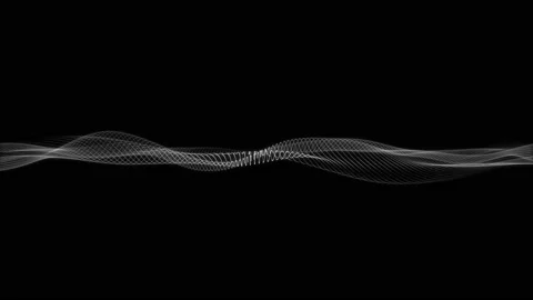 Abstract Network Mesh Waving Fx Background Loop Stock Footage 153259077