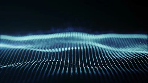 Abstract Network Mesh Waving Fx Background Loop Stock Footage 153481643