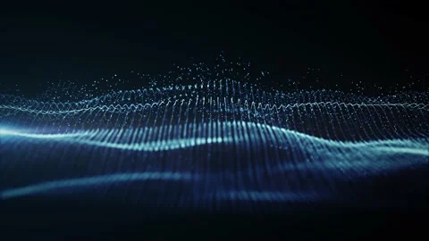 Abstract Network Mesh Waving Fx Background Loop Stock Footage 153481644