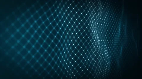 Abstract Network Mesh Waving Fx Background Loop Stock Footage 153986084