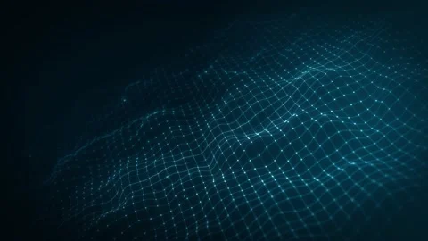 Abstract Network Mesh Waving Fx Background Loop Stock-Footage 154033522