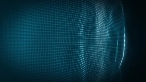 Abstract Network Mesh Waving Fx Background Loop Stock-Footage 154096236
