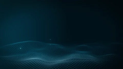 Abstract Network Mesh Waving Fx Background Loop Stock Footage 154160753