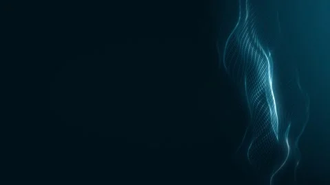 Abstract Network Mesh Waving Fx Background Loop Stock Footage 154364299
