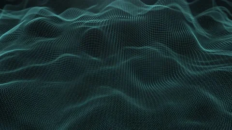 Abstract Network Mesh Waving Fx Background Loop Stock Footage 157269624