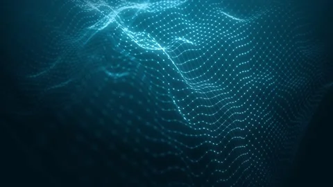 Abstract Network Mesh Waving Fx Background Loop Stock Footage 157321383