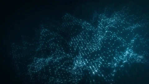 Abstract Network Mesh Waving Fx Background Loop Stock Footage 157428333