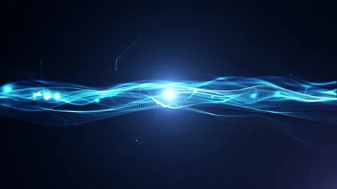 Abstract Network Mesh Waving Fx Background Loop Stock Footage 157981960