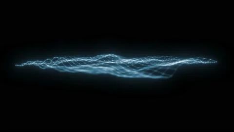 Abstract Network Mesh Waving Fx Background Loop Stock Footage 161255637