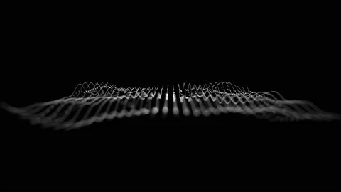 Abstract Network Mesh Waving Fx Background Loop Stock Footage 161311721