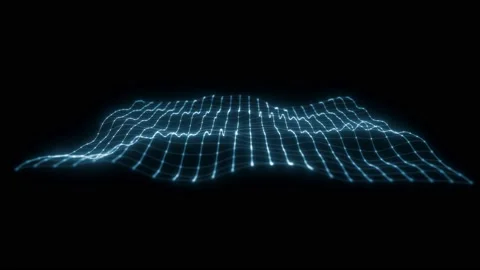 Abstract Network Mesh Waving Fx Background Loop Stock Footage 161418597