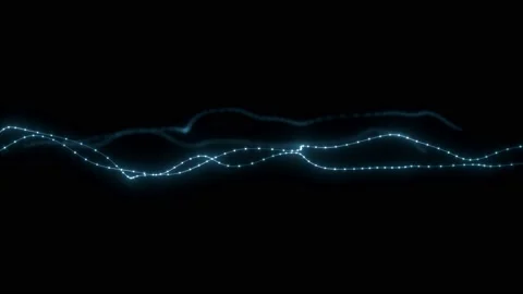 Abstract Network Mesh Waving Fx Background Loop Stock Footage 161802616