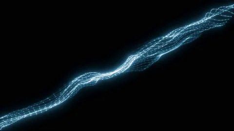 Abstract Network Mesh Waving Fx Background Loop Stock Footage 161802623