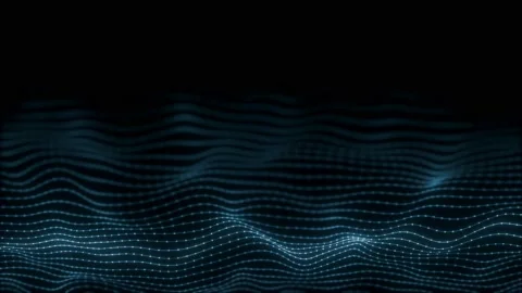 Abstract Network Mesh Waving Fx Background Loop Stock Footage 161802626