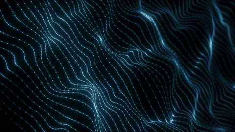 Abstract Network Mesh Waving Fx Background Loop Stock Footage 161802627