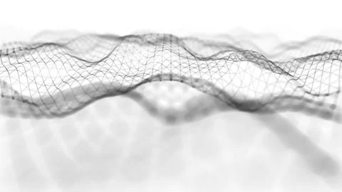 Abstract Network Mesh Waving Fx Background Loop Stock Footage 162372560