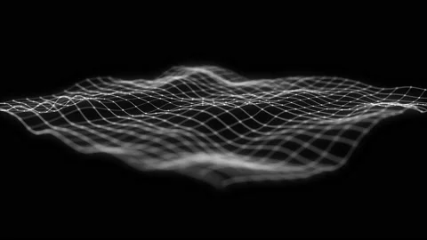 Abstract Network Mesh Waving Fx Background Loop Stock Footage 170563256