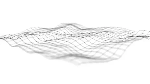 Abstract Network Mesh Waving Fx Background Loop Stock Footage 171265013