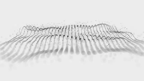 Abstract Network Mesh Waving Fx Background Loop Vídeos de archivo 171265014