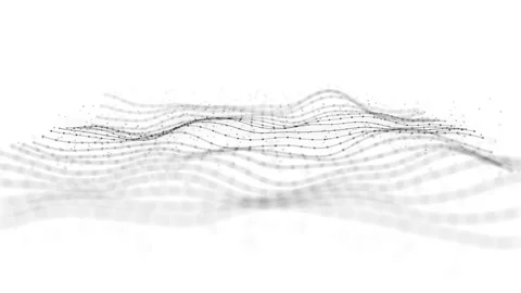 Abstract Network Mesh Waving Fx Background Loop Stock Footage 171529494