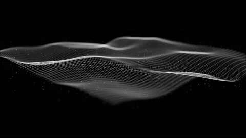 Abstract Network Mesh Waving Fx Background Loop Stock Footage 171529496