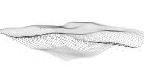 Abstract Network Mesh Waving Fx Background Loop Stock Footage 171656466