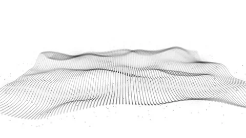 Abstract Network Mesh Waving Fx Background Loop Stock Footage 172362260