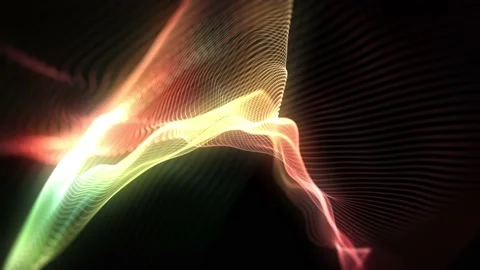 Abstract Network Mesh Waving Fx Background Loop Stock Footage 172494670