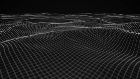 Abstract Network Mesh Waving Fx Background Loop Stock Footage 202072260