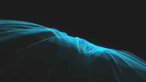 Abstract Network Mesh Waving Fx Background Stock Footage 224290871