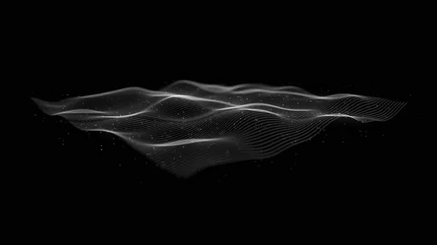 Abstract Network Mesh Waving Fx Background Loop 스톡 동영상 230885642