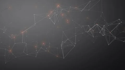 Abstract network nodes connecting in digital motion background video footage Stock Footage 339777352