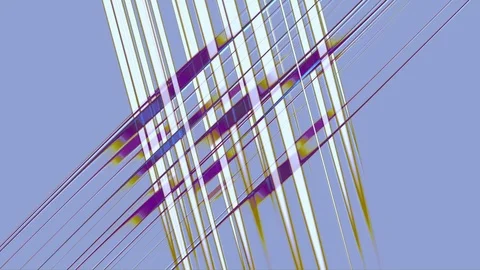 Abstract Network, Parallel Crossing Lines 動画素材 89013203