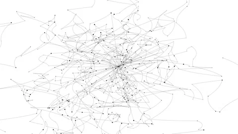 Abstract network pattern. Stock Footage 155891945