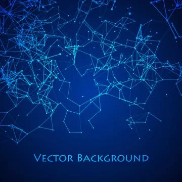 Abstract Network Plexus Background. イラスト素材