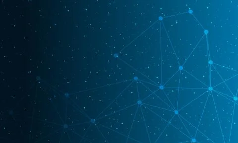 Abstract network science background Stock Illustration