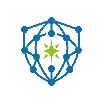 Abstract Network Security Technology Business Logo Stock Illustration