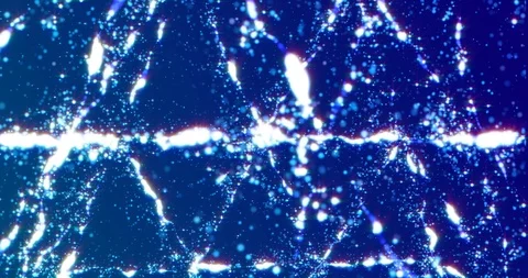 An abstract network of triangles, an animated 3d mesh sphere Stock Footage 95662246