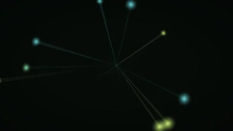 Abstract network visualization reveals interconnected data points Stock Footage 323261849