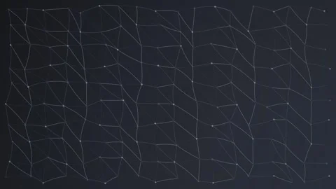 Abstract network visualization for technology and data concepts Stock Footage 325539262