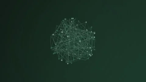 Abstract network visualization for technology and data concepts Stock Footage 325772619