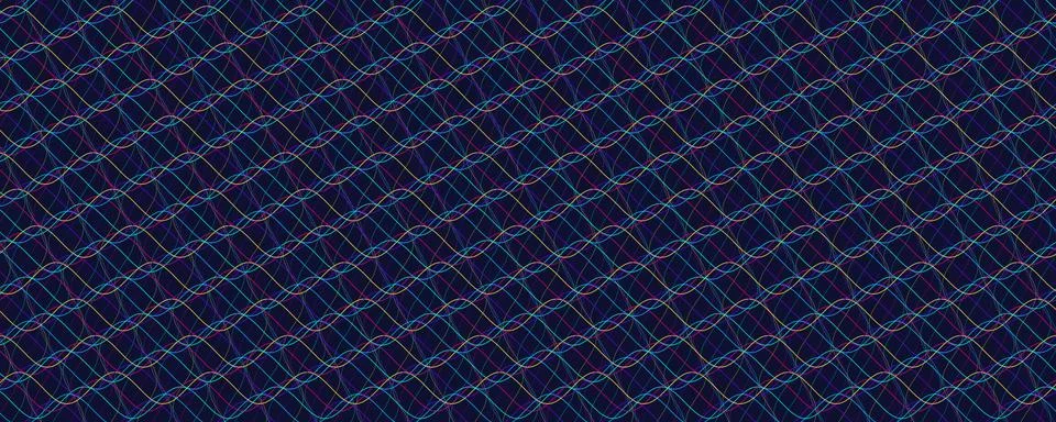 Abstract Network Wave Pattern Digital Data Flow Technology Background Line Grid 스톡 일러스트