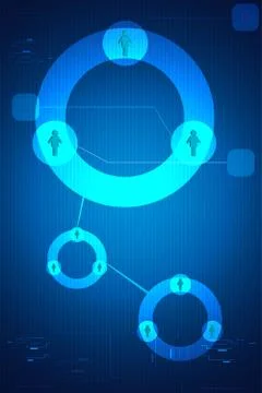 Abstract networking card Stock Illustration