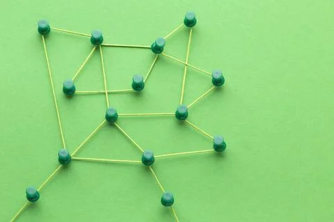 Abstract networking concept still life composition Stock Photos