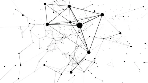 Abstract networking on white. Stockbeeldmateriaal 88687746