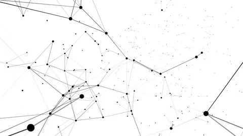 Abstract networking on white. Video stock 88687774