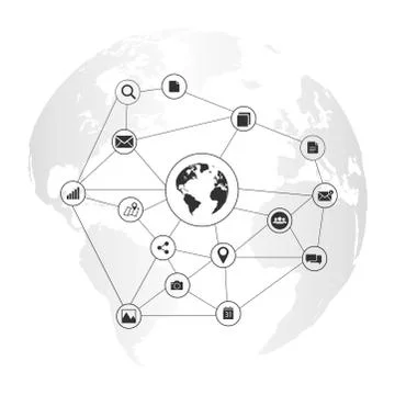 Abstract Networks Vector Graphic Stock Illustration