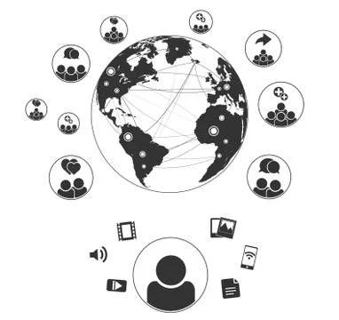Abstract Networks Vector Graphic Stock Illustration