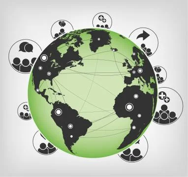 Abstract Networks Vector Graphic Stock Illustration