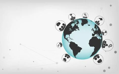 Abstract Networks Vector Graphic Stock Illustration